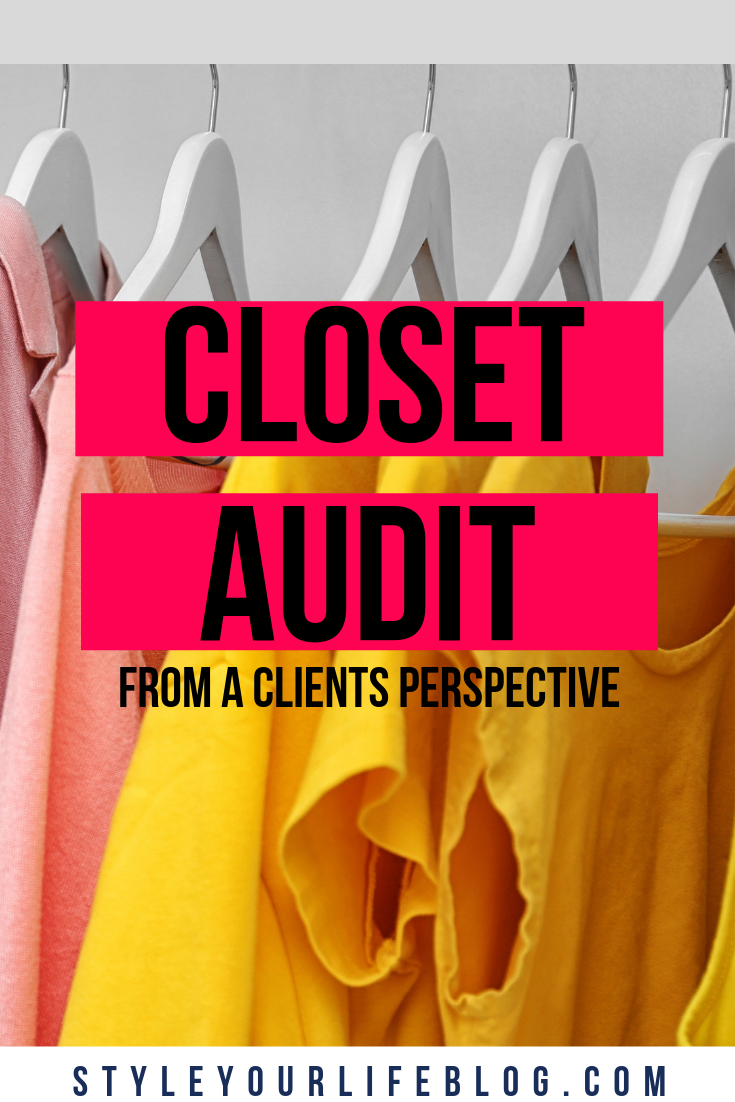 Today I am sharing a closet audit from a clients perspective 