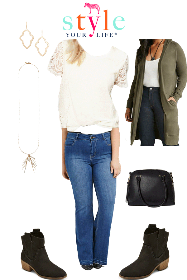 Capsule Wardrobe 20’s Fall:Lace Tee Outfits