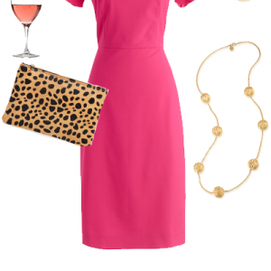 Cocktail Hour Pink Dress and Rose