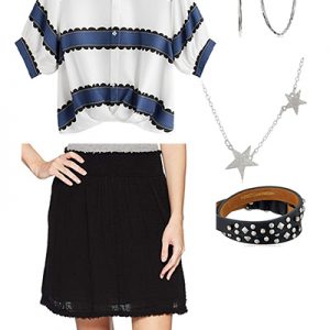 Summer Capsule: Striped Button Down Top