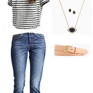 Fall Transitional Capsule Wardrobe: Striped Tee