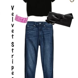 Trend to try Velvet Tee Outfit