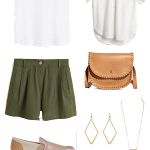 Capsule Wardrobe Boho: Olive Shorts