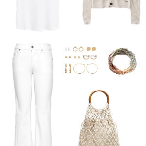 Summer Boho Style Capsule Wardrobe- White Denim