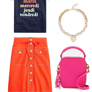 Colorful Capsule Wardrobe Button Up Skirt Three Ways